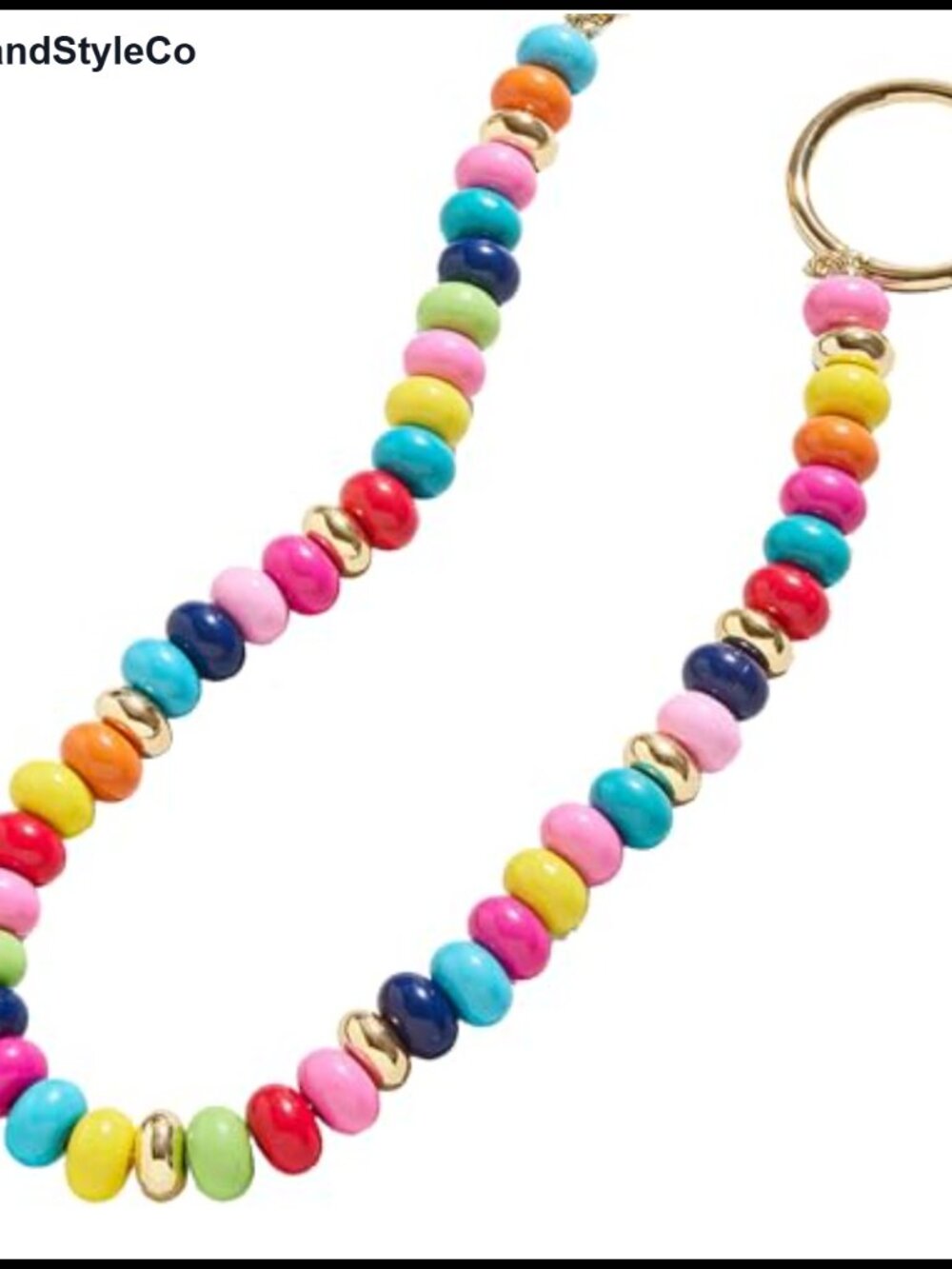 Acrylic Beaded Bag Chain Purse Charm Handle Accessory